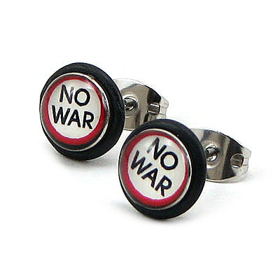 Cercei inox "No War" - CF90