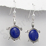 Cercei argint testoase lapis lazuli albastru - PK2420