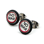 Cercei inox "No War" - CF90